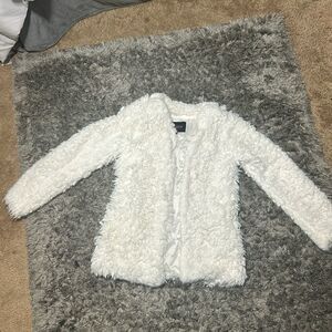 Ambience, outwear size small fuzzy jacket with pockets and fleece inside